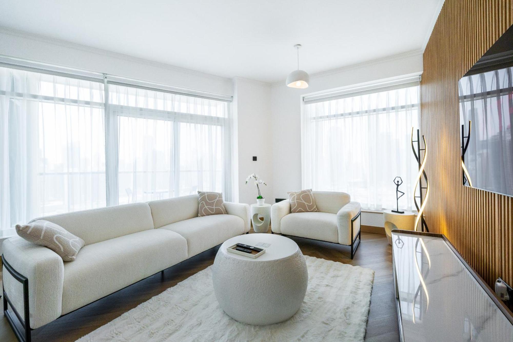 Upgraded Apartment With Stunning Burj Khalifa View Dubái Exterior foto