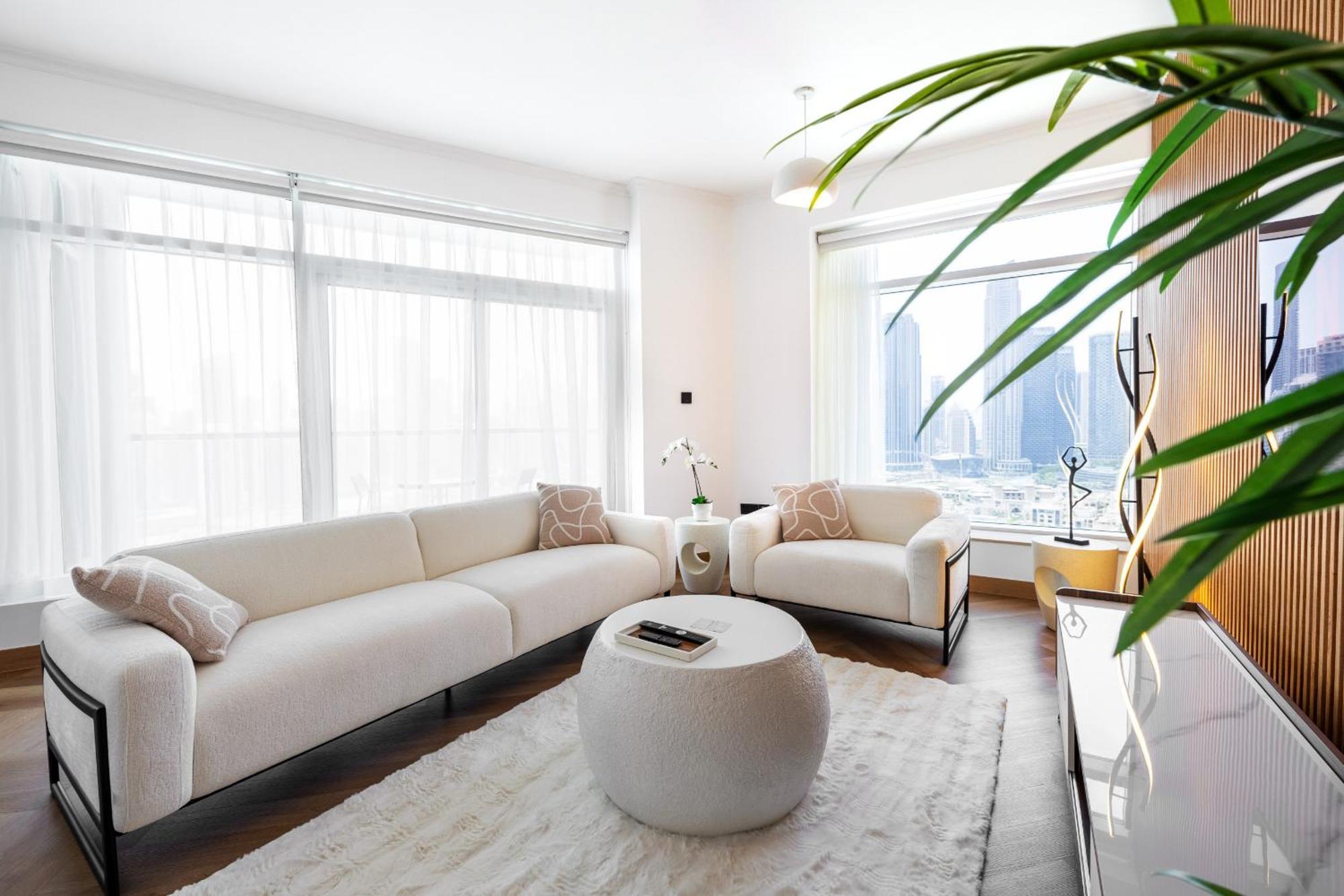 Upgraded Apartment With Stunning Burj Khalifa View Dubái Exterior foto