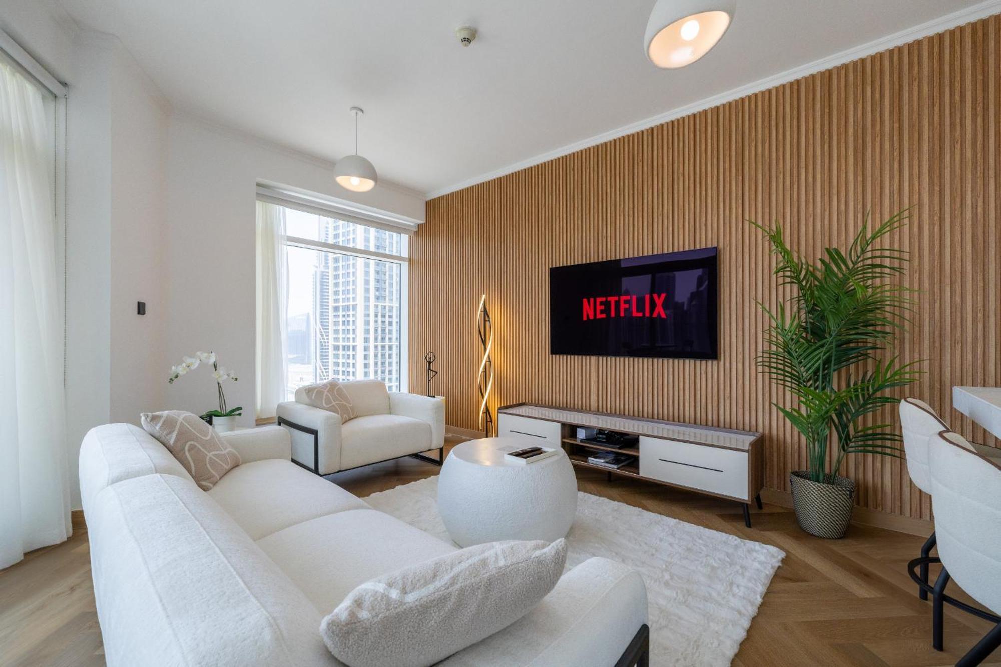 Upgraded Apartment With Stunning Burj Khalifa View Dubái Exterior foto
