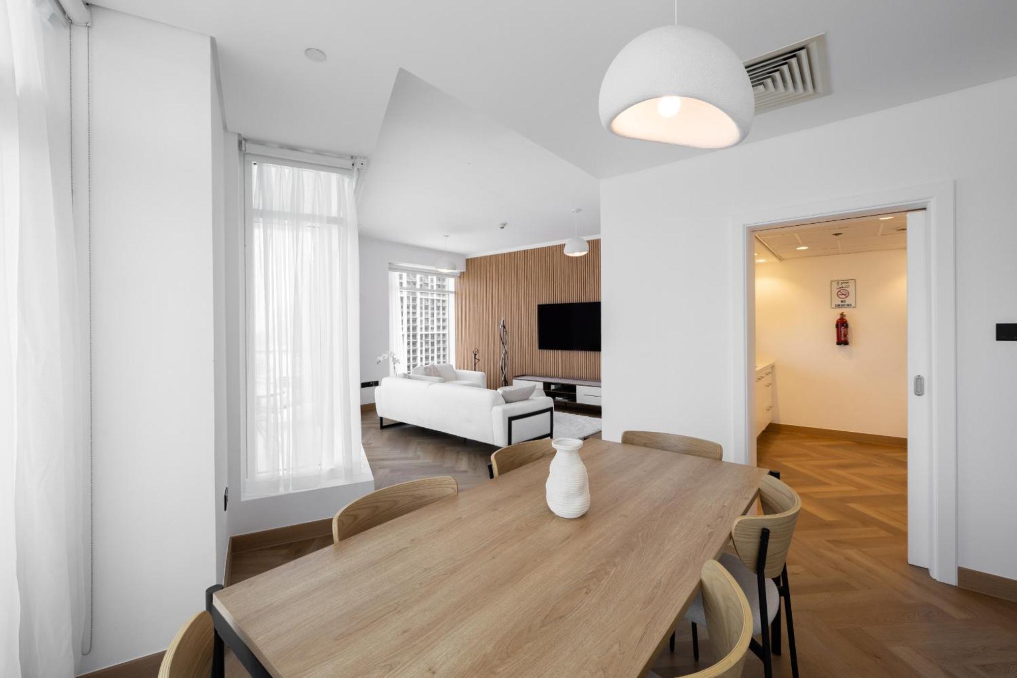 Upgraded Apartment With Stunning Burj Khalifa View Dubái Exterior foto