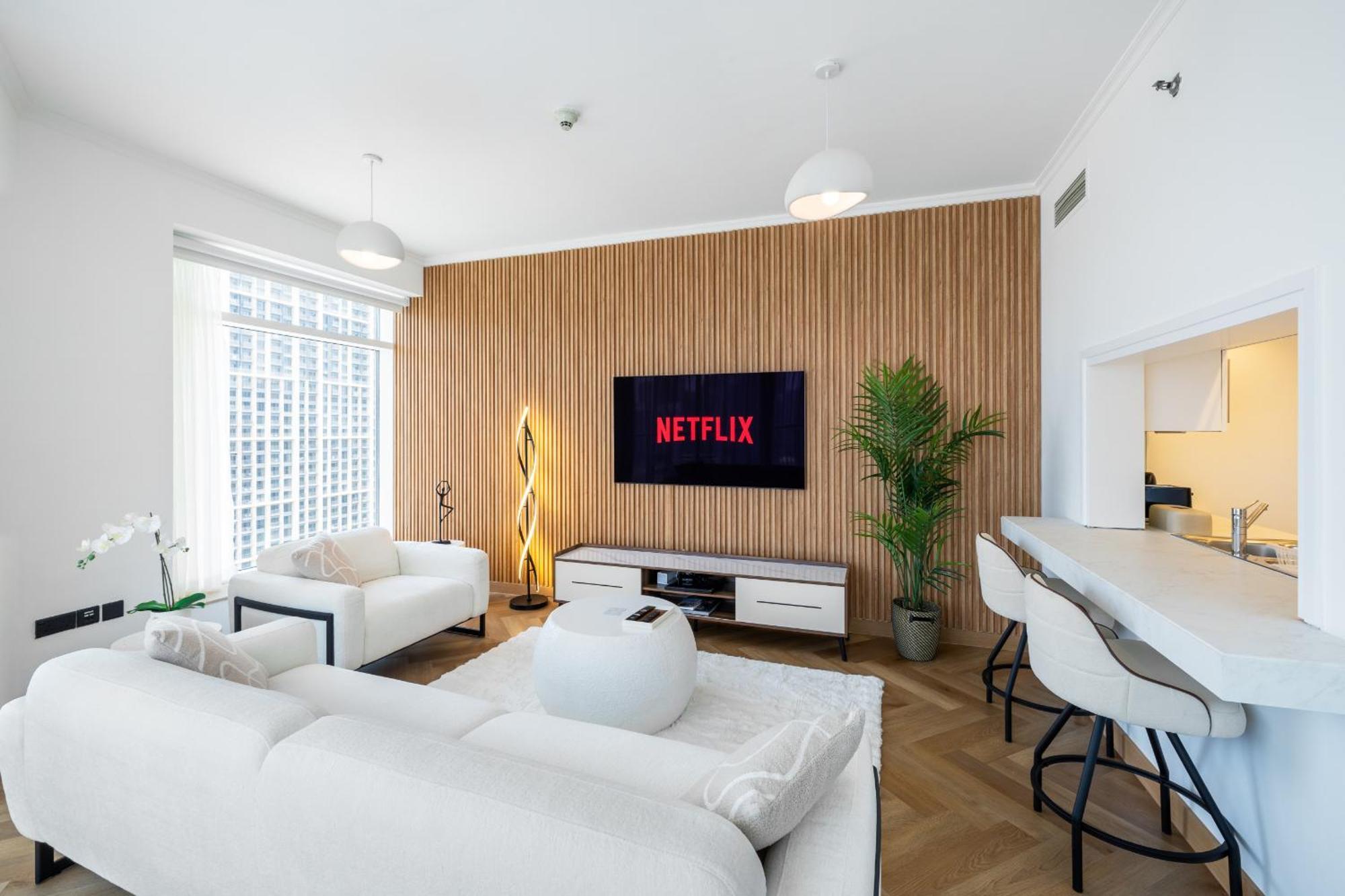 Upgraded Apartment With Stunning Burj Khalifa View Dubái Exterior foto